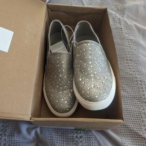 Steven Madden glitter slip on